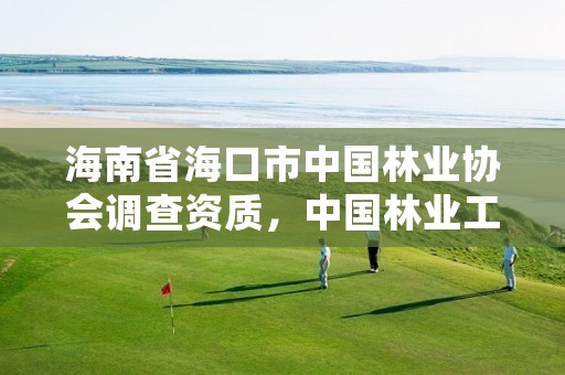 海南省海口市中国林业协会调查资质,中国林业工程协会资质