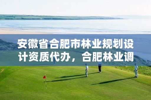 安徽省合肥市林业规划设计资质代办,合肥林业调查规划院