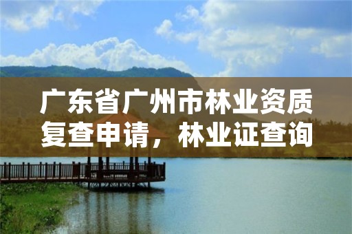 广东省广州市林业资质复查申请，林业证查询系统