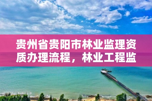 贵州省贵阳市林业监理资质办理流程，林业工程监理资质