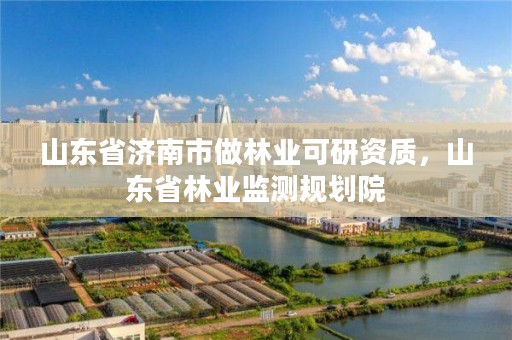 山东省济南市做林业可研资质,山东省林业监测规划院