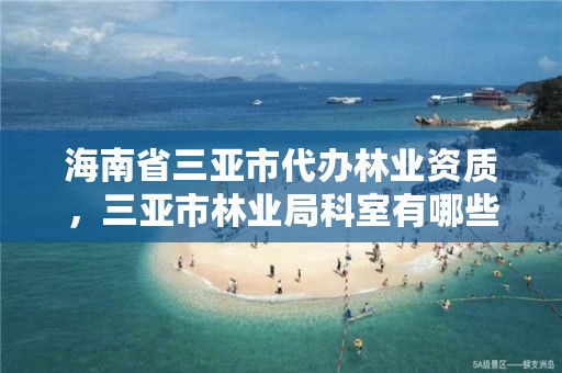 海南省三亚市代办林业资质,三亚市林业局科室有哪些
