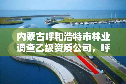 内蒙古呼和浩特市林业调查乙级资质公司,呼和浩特林业局