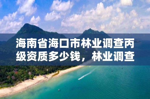 海南省海口市林业调查丙级资质多少钱，林业调查规划资质丙级和乙级的区别