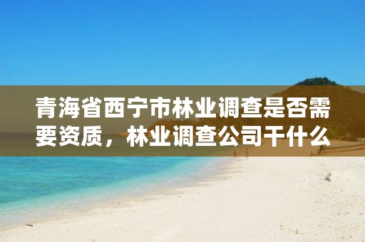 青海省西宁市林业调查是否需要资质,林业调查公司干什么的
