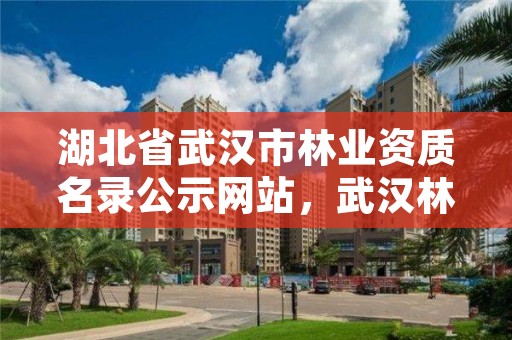 湖北省武汉市林业资质名录公示网站，武汉林业公司有哪些
