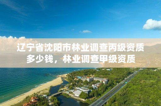 辽宁省沈阳市林业调查丙级资质多少钱，林业调查甲级资质