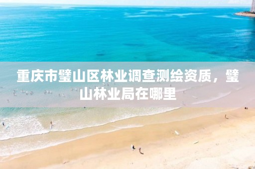 重庆市璧山区林业调查测绘资质,璧山林业局在哪里