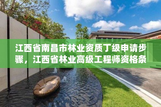 江西省南昌市林业资质丁级申请步骤,江西省林业高级工程师资格条件
