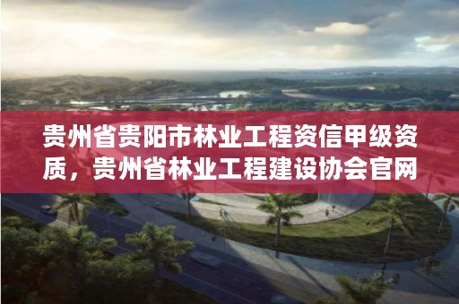 贵州省贵阳市林业工程资信甲级资质，贵州省林业工程建设协会官网
