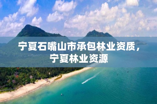 宁夏石嘴山市承包林业资质,宁夏林业资源