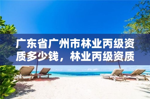 广东省广州市林业丙级资质多少钱，林业丙级资质业务范围