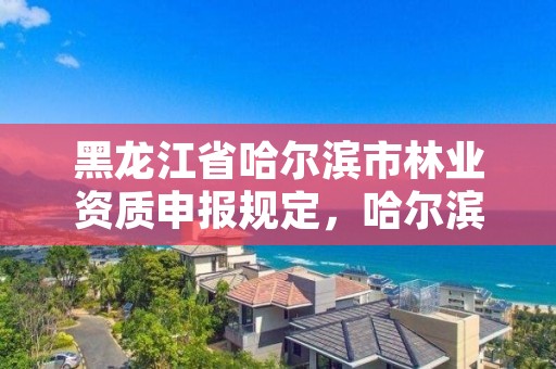 黑龙江省哈尔滨市林业资质申报规定,哈尔滨林业公司