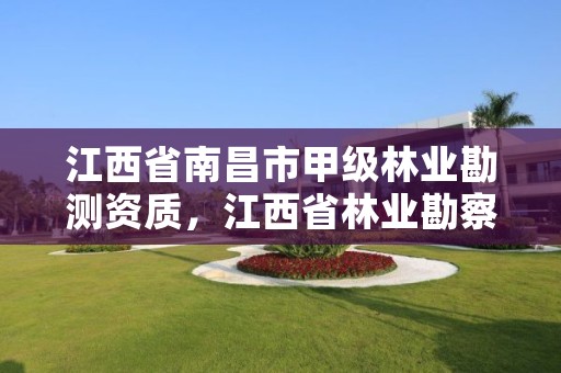 江西省南昌市甲级林业勘测资质,江西省林业勘察设计院