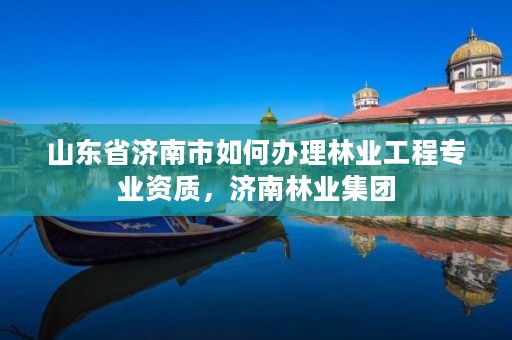 山东省济南市如何办理林业工程专业资质,济南林业集团