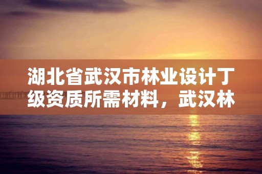 湖北省武汉市林业设计丁级资质所需材料，武汉林业勘察设计院