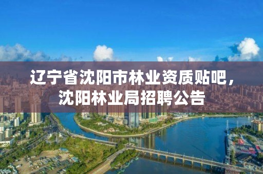 辽宁省沈阳市林业资质贴吧,沈阳林业局招聘公告