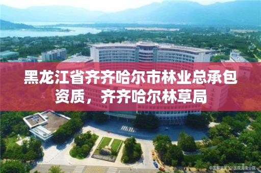 黑龙江省齐齐哈尔市林业总承包资质,齐齐哈尔林草局