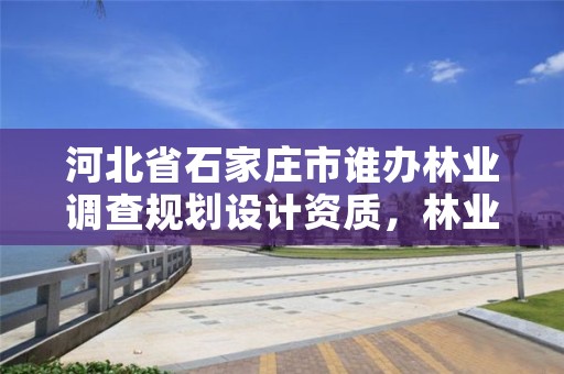 河北省石家庄市谁办林业调查规划设计资质,林业调查规划设计资质证书查询