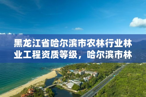 黑龙江省哈尔滨市农林行业林业工程资质等级,哈尔滨市林业局直属林场
