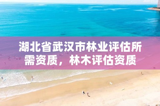 湖北省武汉市林业评估所需资质，林木评估资质