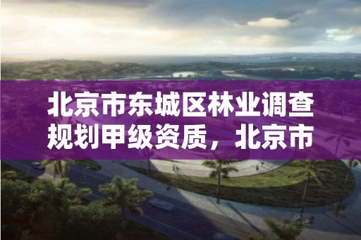 北京市东城区林业调查规划甲级资质,北京市东城区林业调查规划甲级资质企业名单