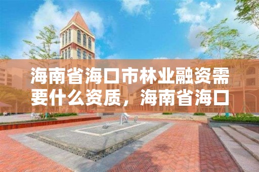 海南省海口市林业融资需要什么资质,海南省海口市林业融资需要什么资质呢