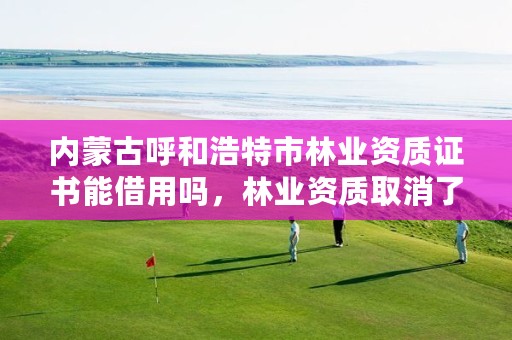 内蒙古呼和浩特市林业资质证书能借用吗,林业资质取消了吗