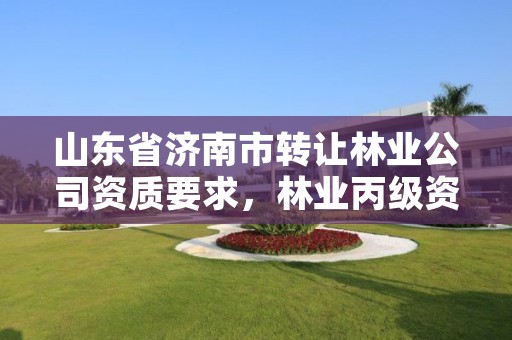 山东省济南市转让林业公司资质要求,林业丙级资质转让