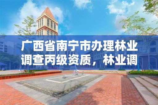 广西省南宁市办理林业调查丙级资质,林业调查资质代办