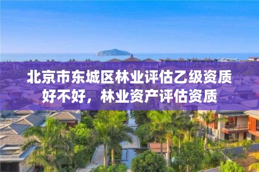 北京市东城区林业评估乙级资质好不好，林业资产评估资质