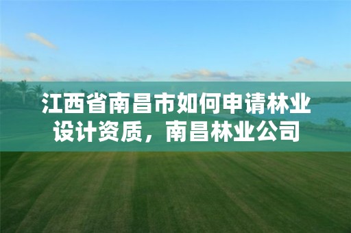 江西省南昌市如何申请林业设计资质,南昌林业公司