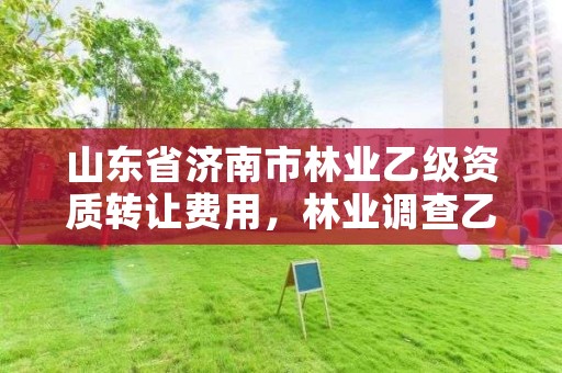 山东省济南市林业乙级资质转让费用,林业调查乙级资质转让