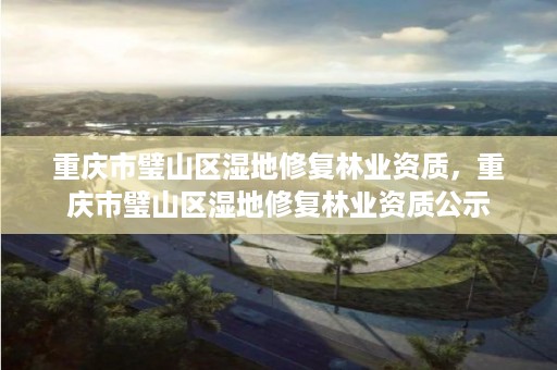 重庆市璧山区湿地修复林业资质,重庆市璧山区湿地修复林业资质公示