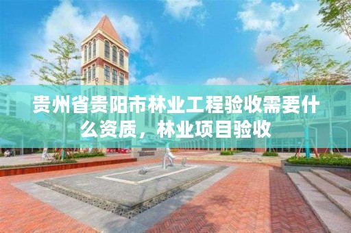 贵州省贵阳市林业工程验收需要什么资质，林业项目验收