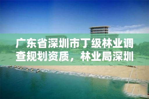 广东省深圳市丁级林业调查规划资质，林业局深圳