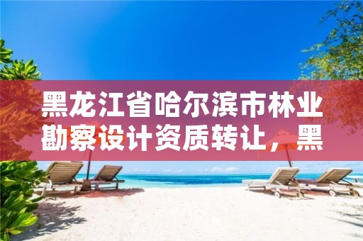 黑龙江省哈尔滨市林业勘察设计资质转让,黑龙江省林业勘察设计研究院