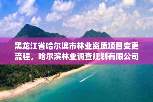 黑龙江省哈尔滨市林业资质项目变更流程,哈尔滨林业调查规划有限公司