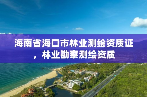 海南省海口市林业测绘资质证,林业勘察测绘资质