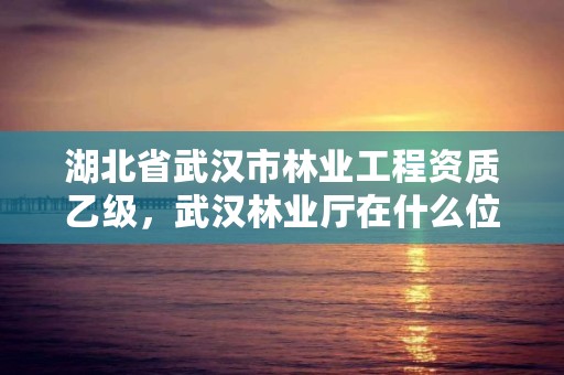 湖北省武汉市林业工程资质乙级,武汉林业厅在什么位置