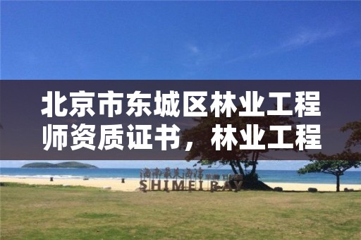 北京市东城区林业工程师资质证书，林业工程师职称查询