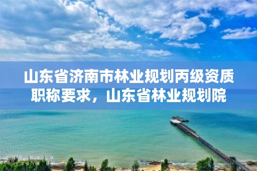 山东省济南市林业规划丙级资质职称要求,山东省林业规划院