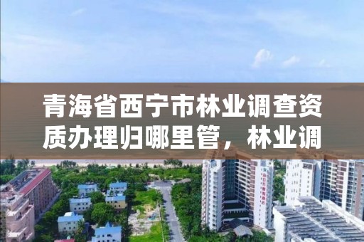 青海省西宁市林业调查资质办理归哪里管,林业调查资质查询