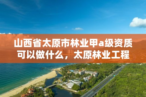 山西省太原市林业甲a级资质可以做什么,太原林业工程师