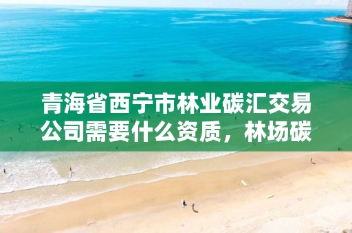 青海省西宁市林业碳汇交易公司需要什么资质,林场碳汇交易