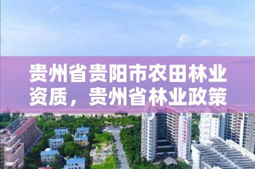 贵州省贵阳市农田林业资质，贵州省林业政策文件