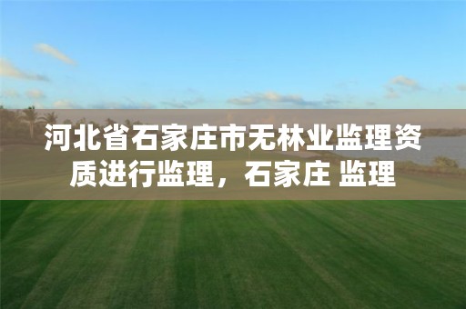 河北省石家庄市无林业监理资质进行监理，石家庄 监理
