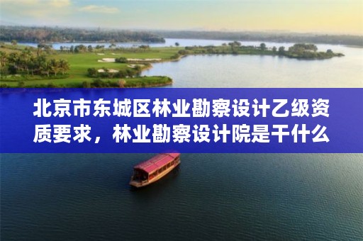 北京市东城区林业勘察设计乙级资质要求，林业勘察设计院是干什么的