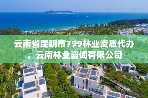 云南省昆明市799林业资质代办,云南林业咨询有限公司