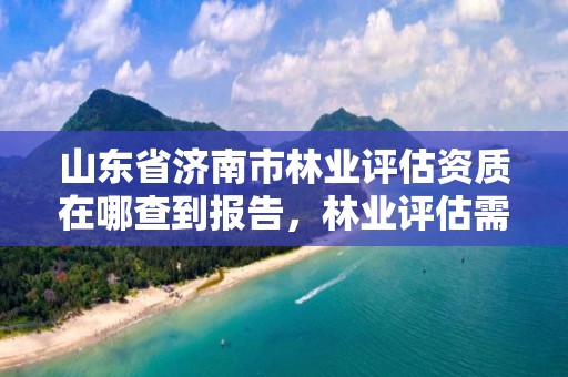 山东省济南市林业评估资质在哪查到报告,林业评估需要用什么资质